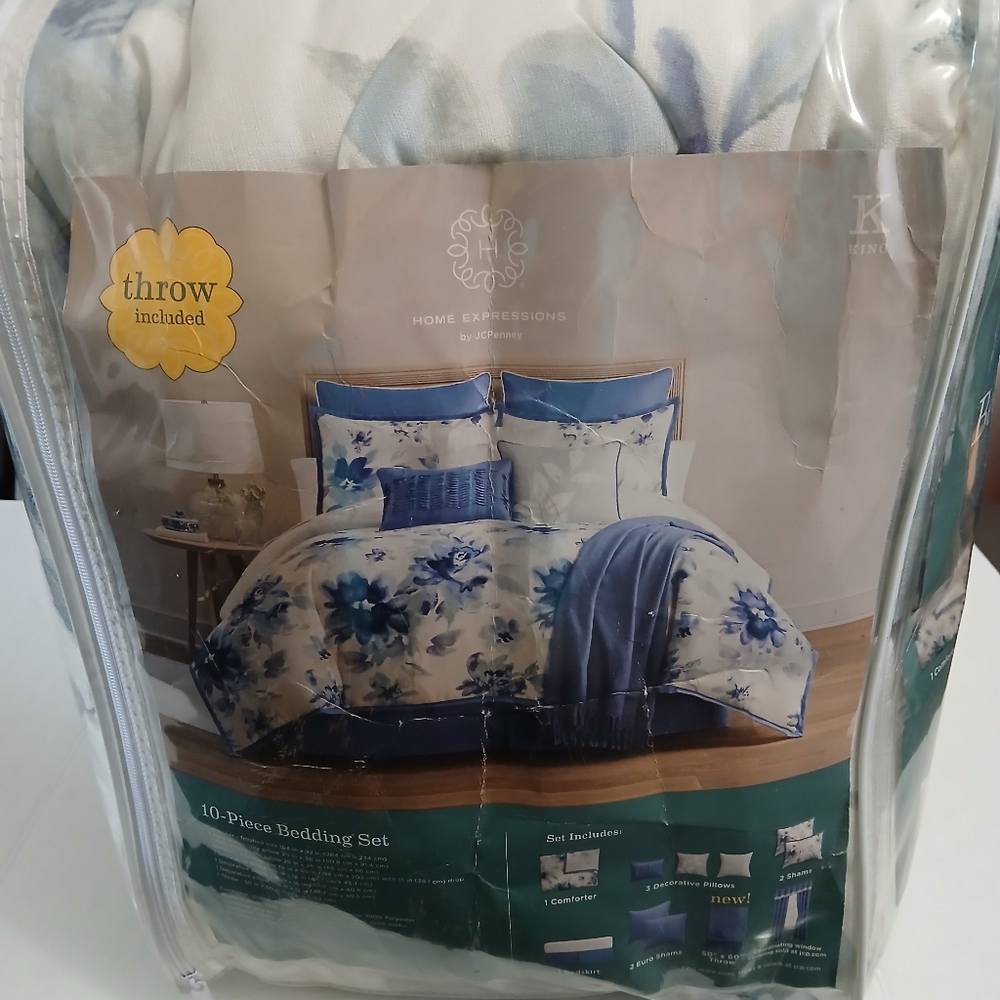 HOME EXPRESSIONS 10 PIECE BEDDING - Picture 13 of 16